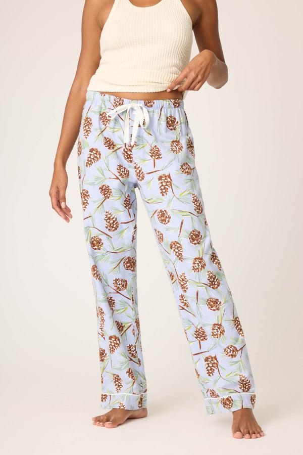 pj salvage Feelin' Pine Winter Print Flannel Pant