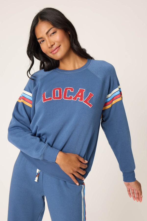 pj salvage For the Locals Graphic Fleece Pullover