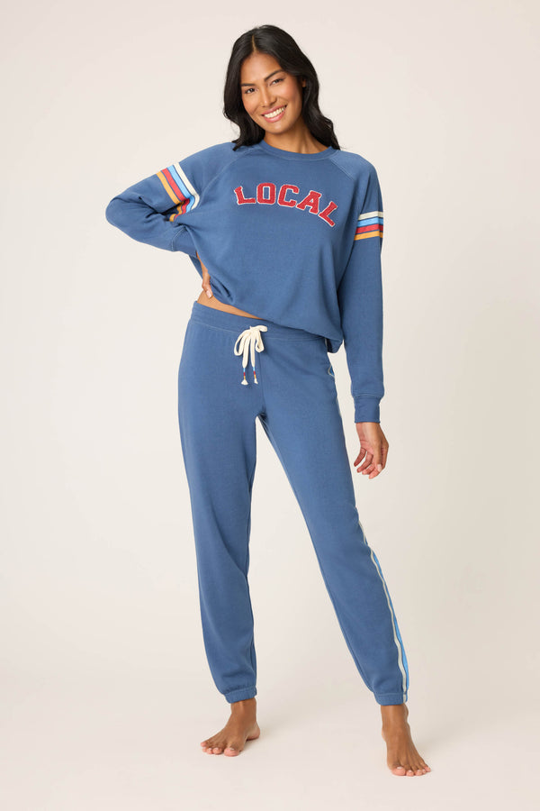 Pj Salvage For The Locals Striped Banded Pants