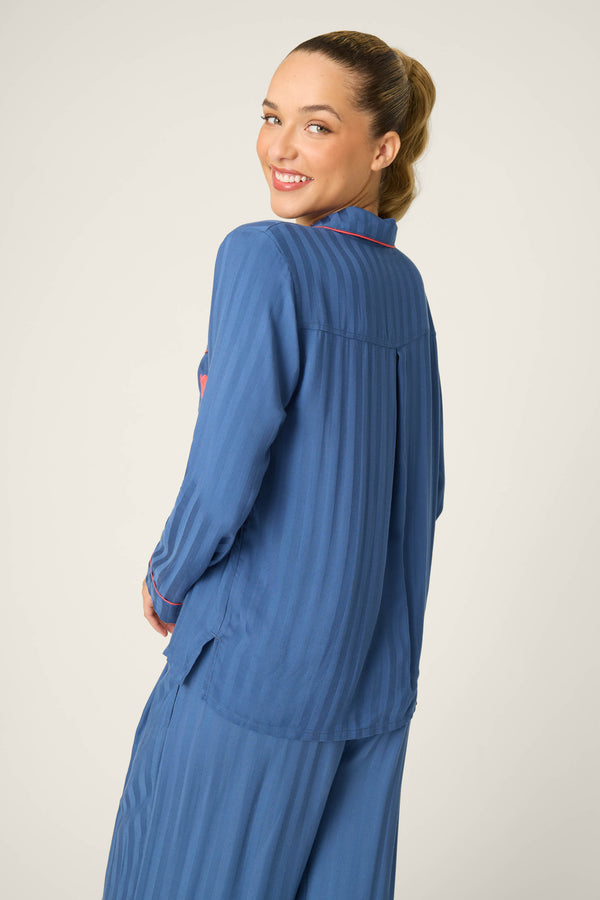 Pj Salvage La Rose Striped Long Sleeve Top