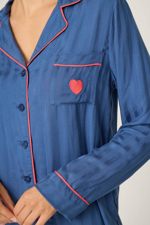 Pj Salvage La Rose Striped Long Sleeve Top