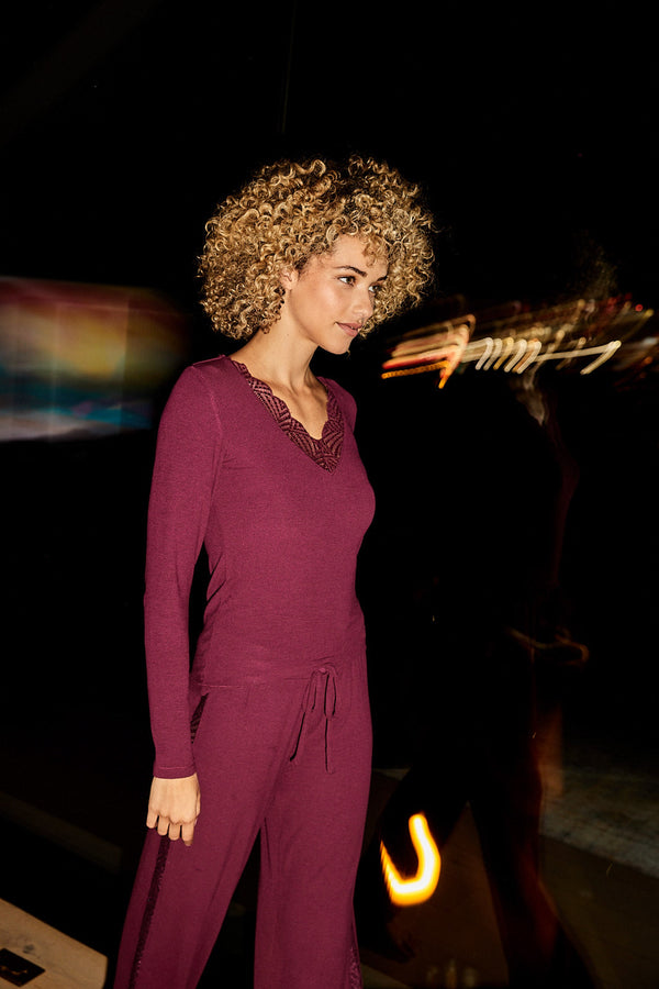 Pj Salvage Lacey Basics Modal Pants