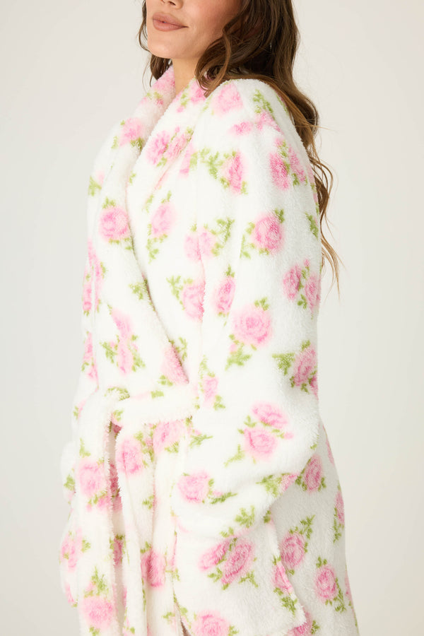 Pj Salvage Let's Get Cozy Floral Print Robe