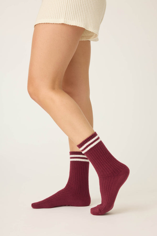 Pj Salvage Let's Get Cozy Solid Crew Socks