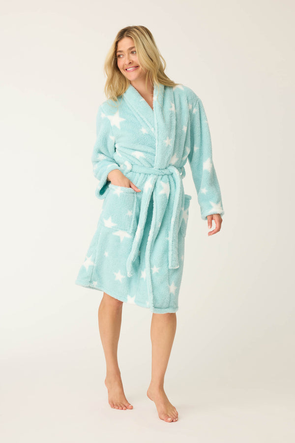 pj salvage Let's Get Cozy Star Print Robe