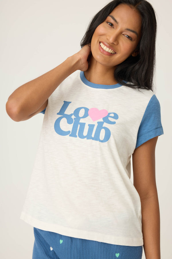Pj Salvage Love Club Graphic Short Sleeve T-Shirt