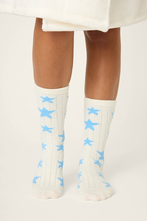 Pj Salvage Lucky Me Solid Crew Socks