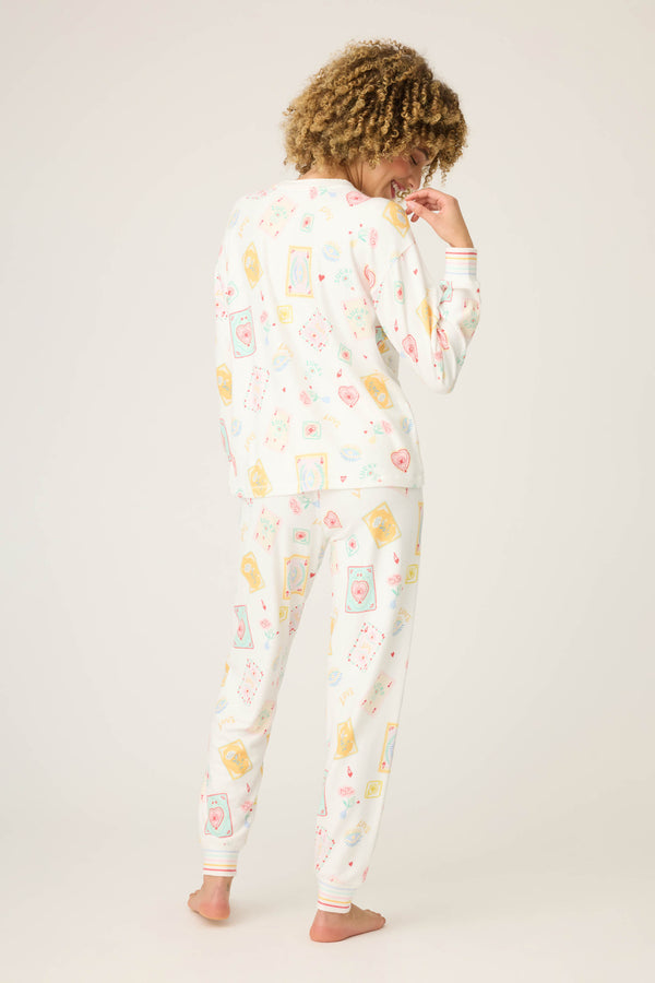 Pj Salvage Lucky Me Tarot Card Print PJ Set