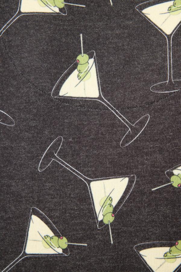 Pj Salvage Merrier With A Martini Long Sleeve Top