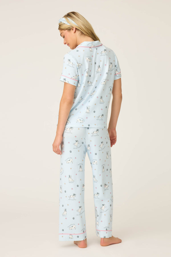 Pj Salvage Paws & Breathe Dog Print 3-Piece PJ Set