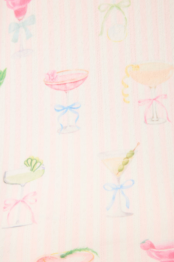 Pj Salvage Pretty Punch Cocktail Print PJ Set