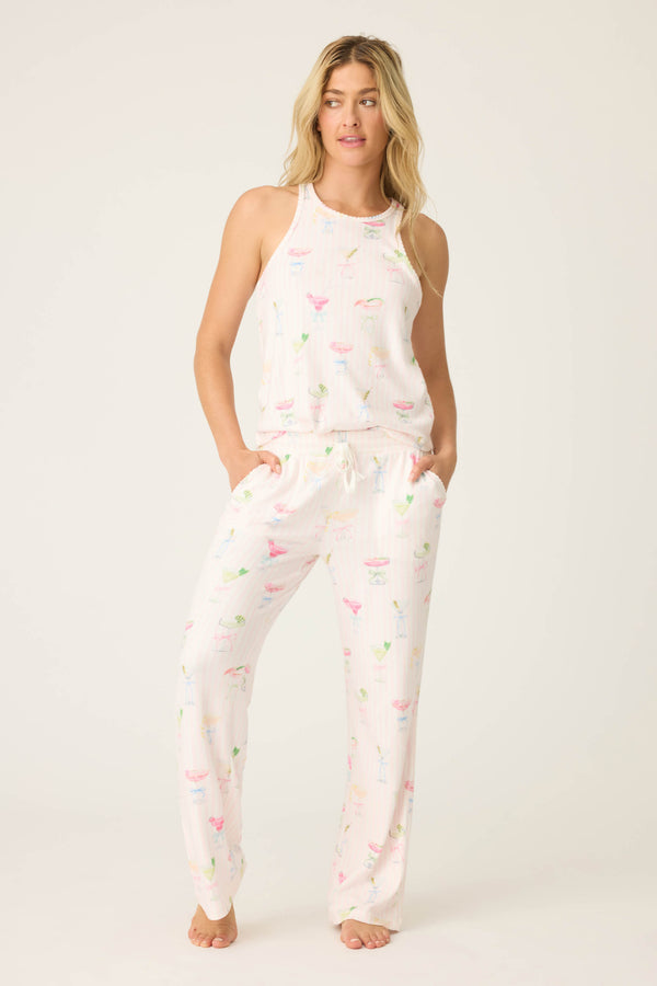 pj salvage Pretty Punch Cocktail Print PJ Set