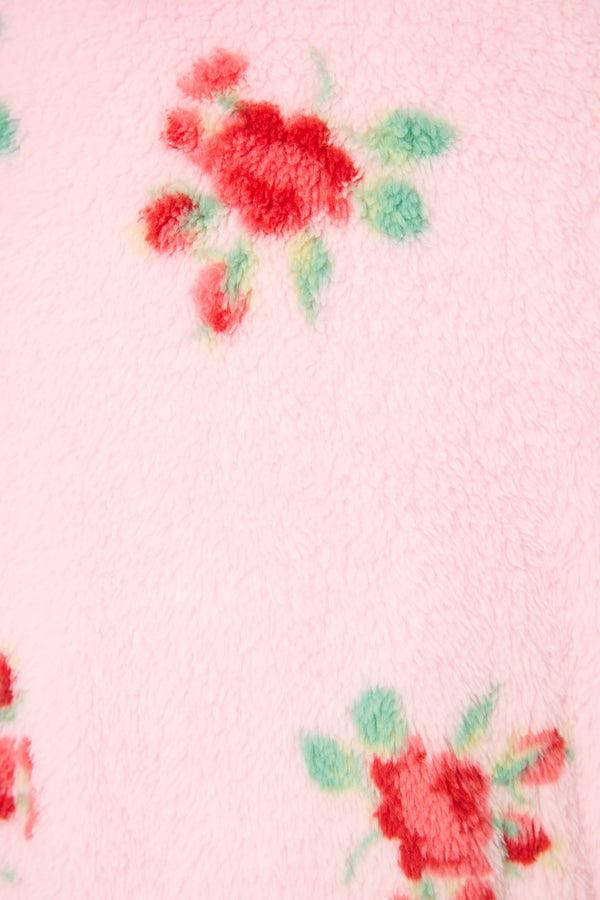 Pj Salvage Rose Print Plush Robe