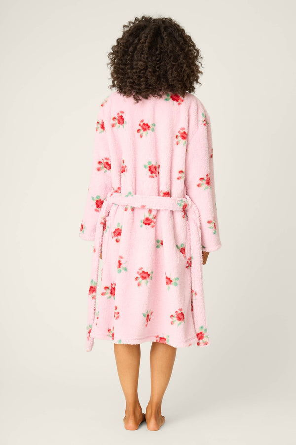 Pj Salvage Rose Print Plush Robe