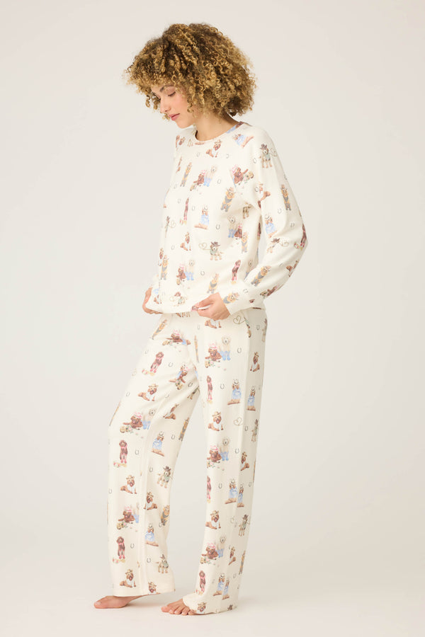 Pj Salvage Ruff On The Range Dog Print PJ Set