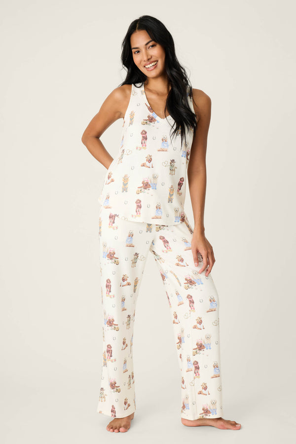 Pj Salvage Ruff On The Range Dog Print Tank Top