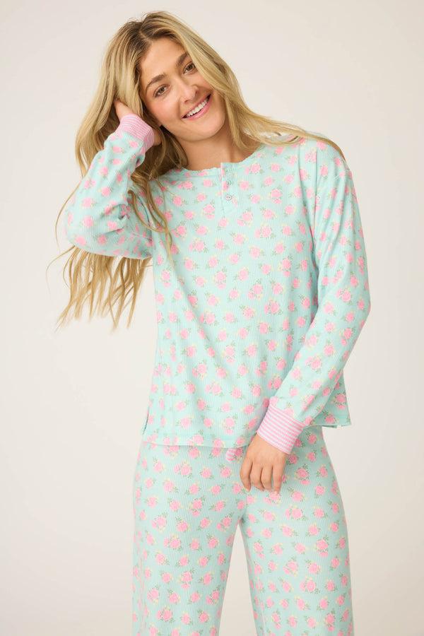pj salvage Secret Garden Floral Long Sleeve Top