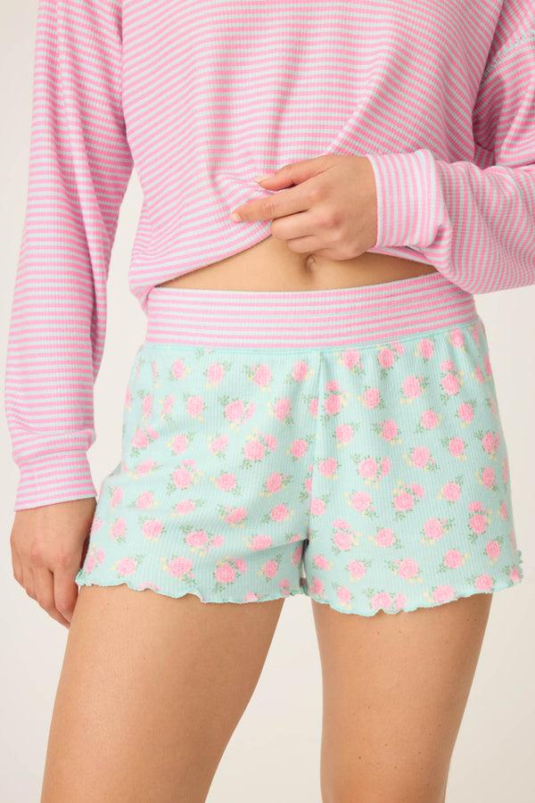 Pj Salvage Secret Garden Floral Shorts
