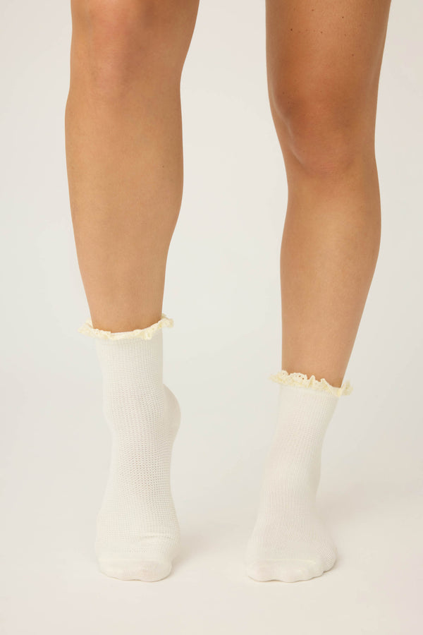 Pj Salvage Secret Garden Solid Crew Socks