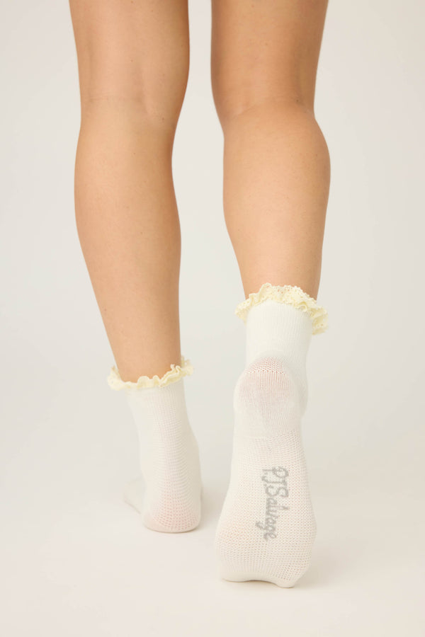 Pj Salvage Secret Garden Solid Crew Socks