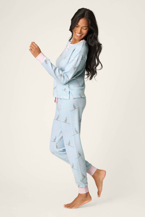 Pj Salvage Ski Jammie Classics Ski Bunny PJ Set
