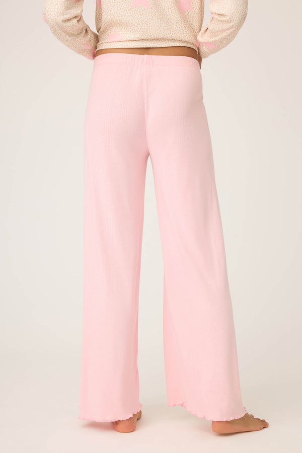 Pj Salvage Stay Wild Solid Pointelle Lounge Pants