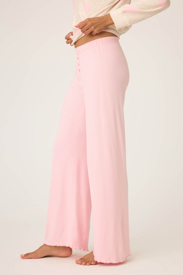 Pj Salvage Stay Wild Solid Pointelle Lounge Pants