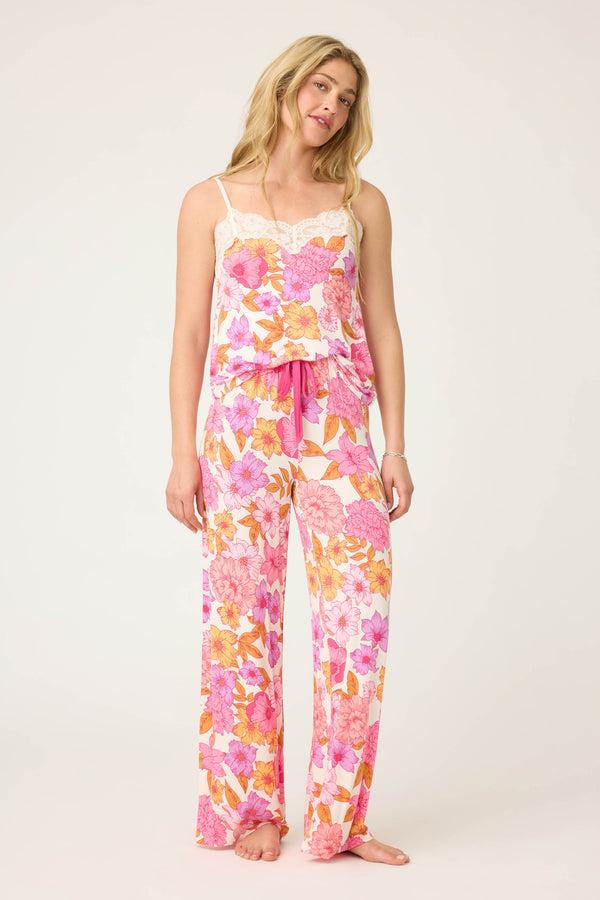 Pj Salvage Sweet Dreams Floral Print Modal Pants