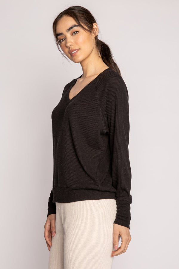 Pj Salvage Textured Essentials Long Sleeve Top