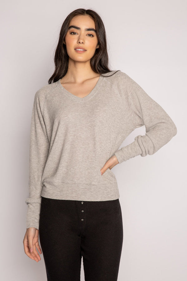 Pj Salvage Textured Essentials Long Sleeve Top