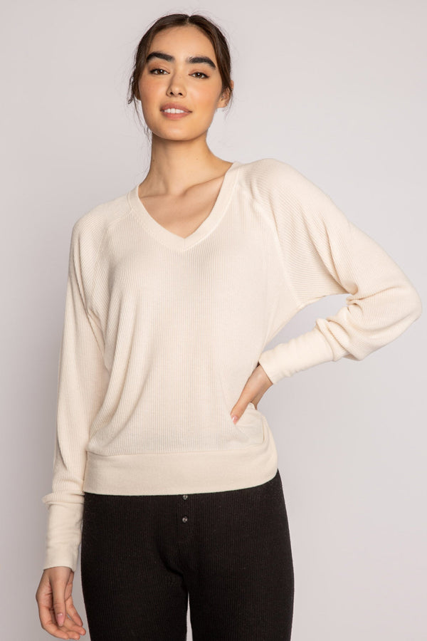 pj salvage Textured Essentials Long Sleeve Top