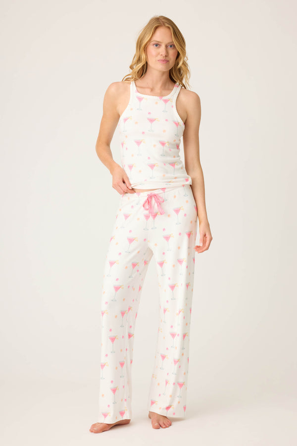 Pj Salvage Tini Time Drinks Tank Top