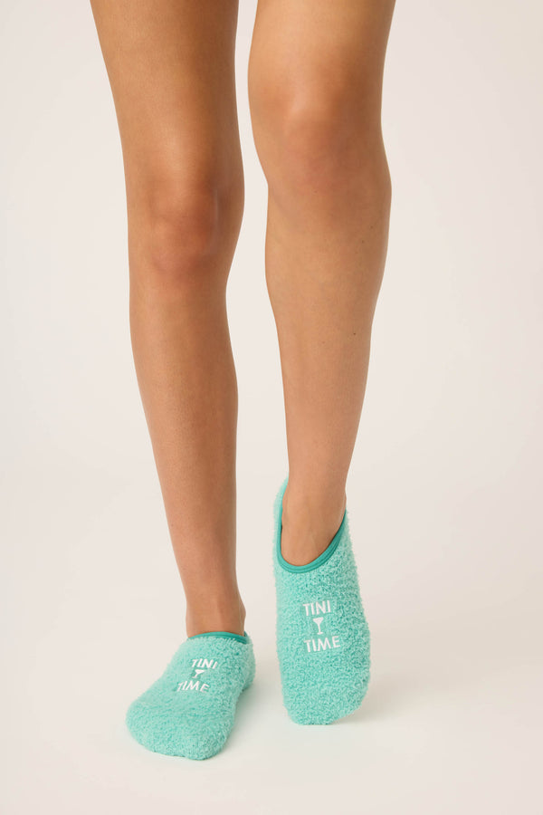 Pj Salvage Tini Time Fuzzy Ankle Socks