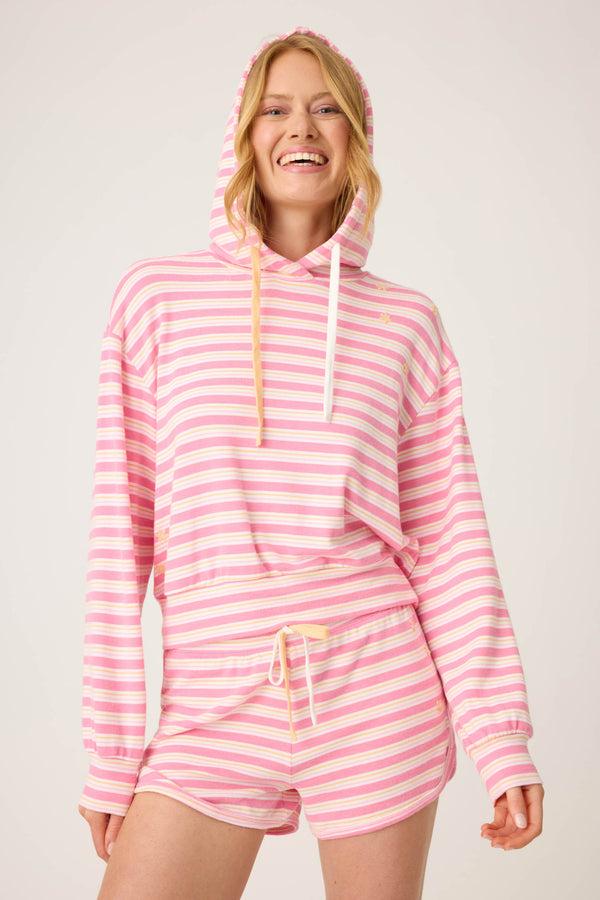 pj salvage Tini Time Striped Hoodie