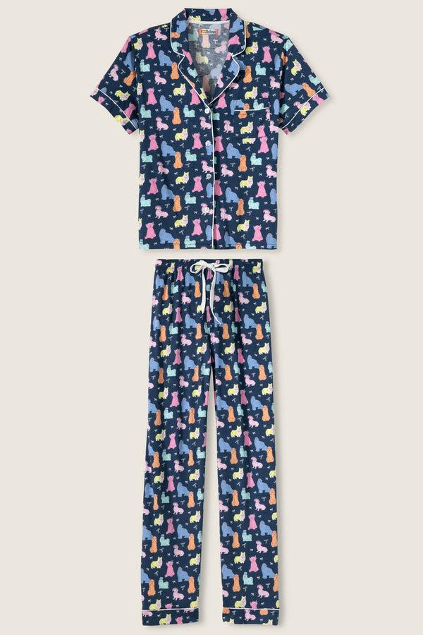 Pj Salvage Whimsy Dog PJ Set