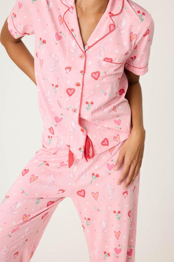 Pj Salvage Whimsy Tiger PJ Set