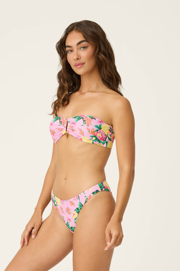 pj salvage PJS x PQ Swim Dahlia Basic Ruched Bottom