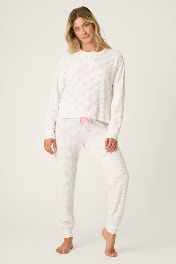 pj salvage Ski Jammie Classics Snowflake Wishes PJ Set