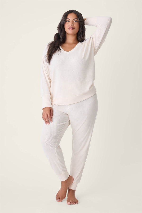 Pj Salvage Textured Essentials Plus Size Lounge Set
