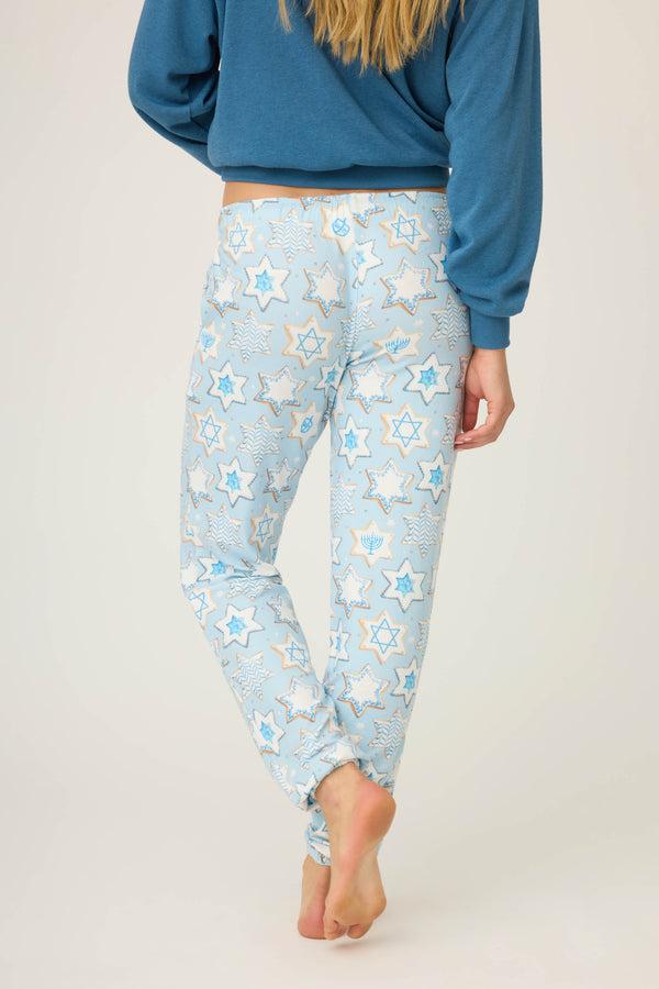 Pj Salvage You Had Me At Shalom Cookie Print Banded Pants