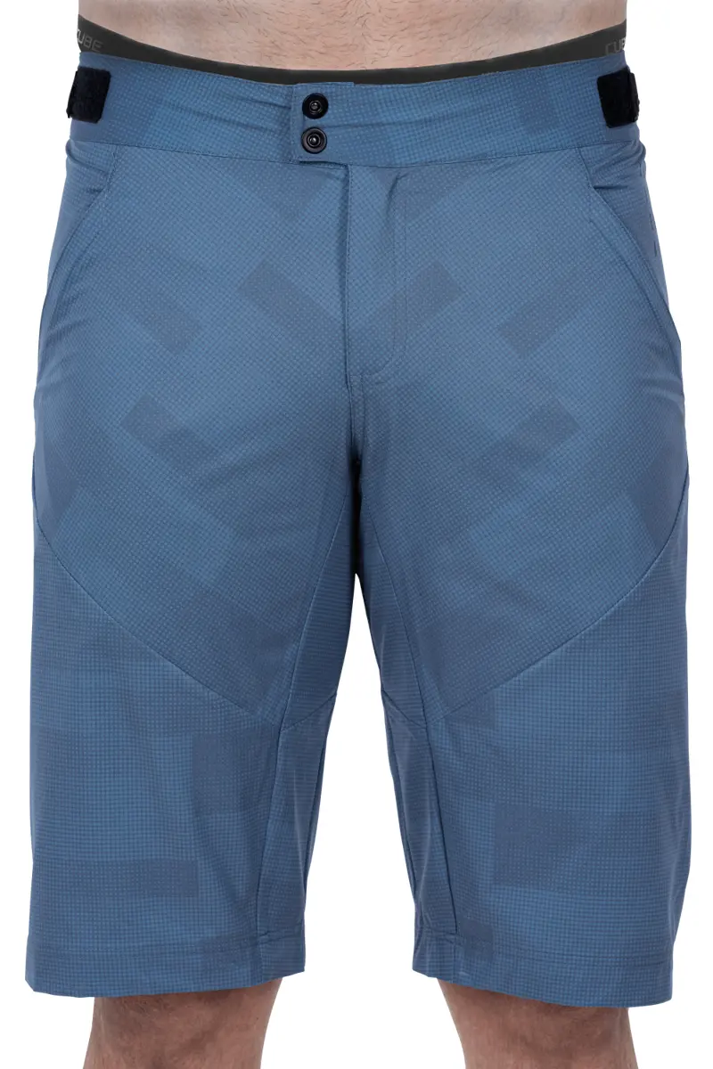 planet bike 2021 Cube ATX Mens Baggy Shorts w/Liner Shorts in Blue