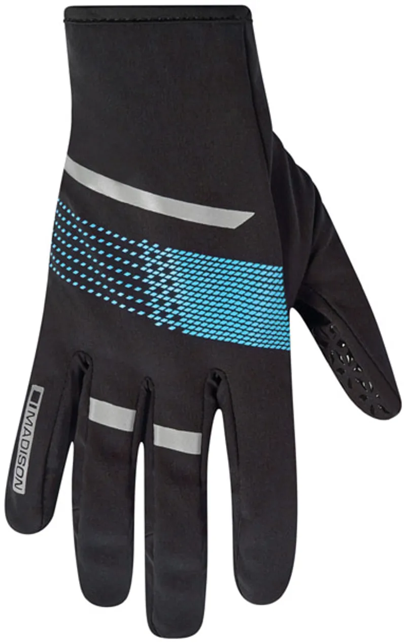 planet bike MADISON ELEMENT MENS SOFTSHELL GLOVES - BLACK/BLUE