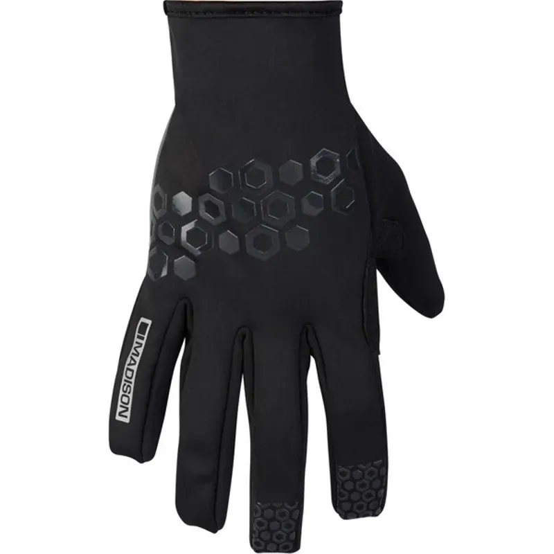 planet bike MADISON ELEMENT MENS SOFTSHELL GLOVES - HEX BLACK - SMALL