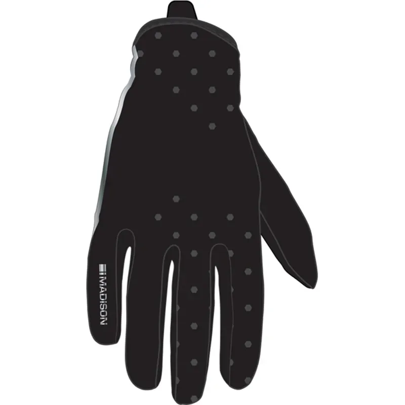 planet bike MADISON ELEMENT WOMENS SOFTSHELL GLOVES - HEX BLACK - XS