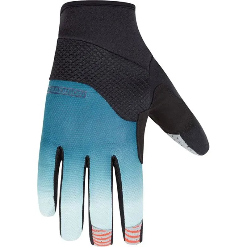 planet bike MADISON FLUX MENS GLOVES - INK NAVY/NILE BLUE - SMALL