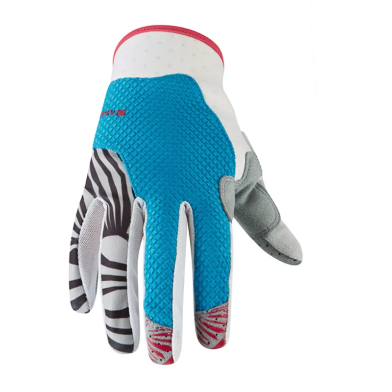 planet bike MADISON FLUX WOMENS GLOVES - CARIBBEAN BLUE/ROSE RED - LARGE