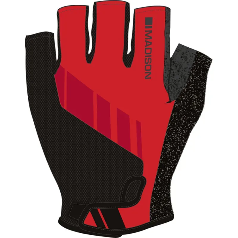 planet bike MADISON PELOTON MENS MITTS - FLAME RED - SMALL