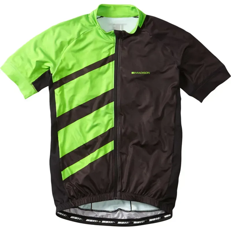 planet bike Madison Sportive Race Short Sleeved Mens Jersey in Green