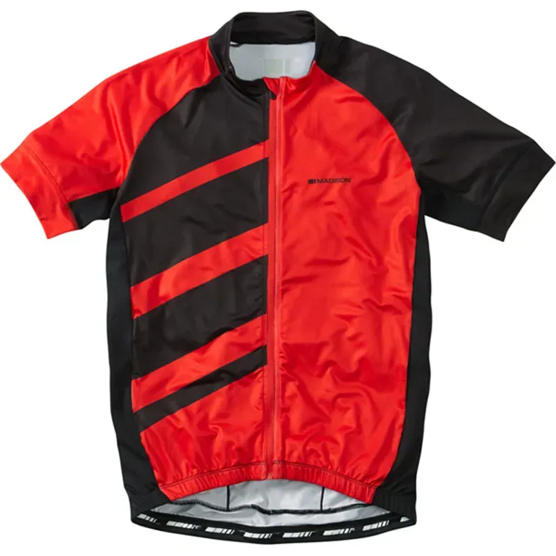 planet bike Madison Sportive Race Short Sleeved Mens Jersey in Red