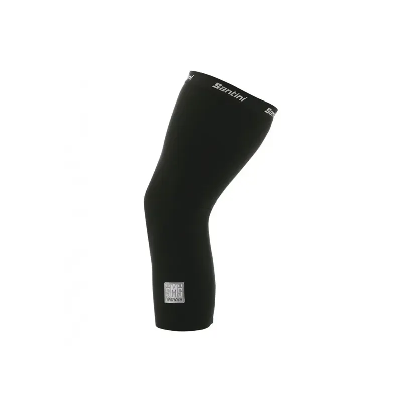 planet bike Santini Totum Thermofleece Knee Warmers in Black